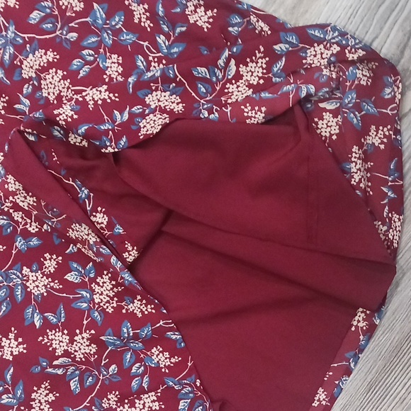 Madewell Button-Back Dress in Antique Floral V-Neck Dress Women's M - Picture 14 of 16